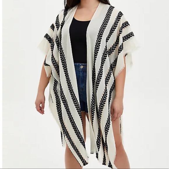 torrid | Tops | Ivory Arrow Ruana | Poshmark